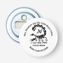 Borttappad Black Scorpion Monogram Family Home Adr