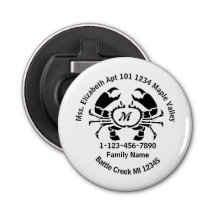 Borttappad Crab Monogram Family Home Adress