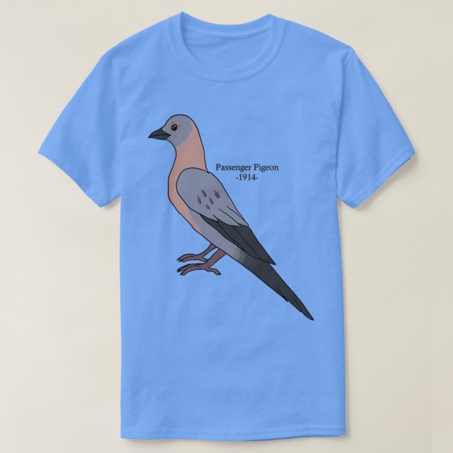 Borttappad Djuren Pigeon Passenger Pigeon T Shirt (Design framsida)