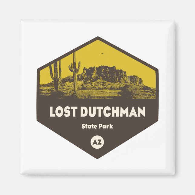 Borttappad Dutchman State Park Arizona Magnet (Framsidan)