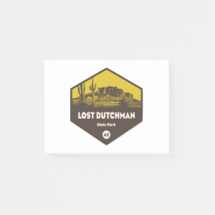 Borttappad Dutchman State Park Arizona Post-it Block