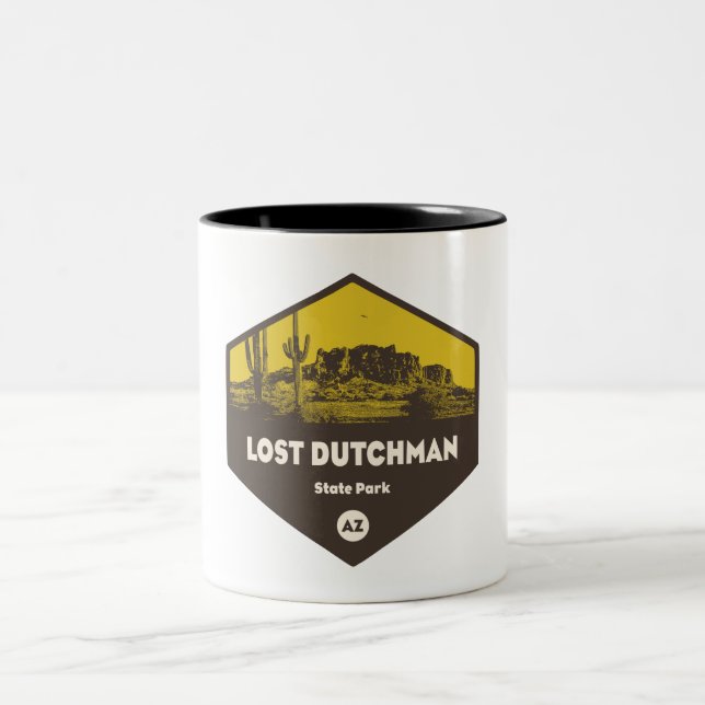Borttappad Dutchman State Park Arizona Två-Tonad Mugg (Center)