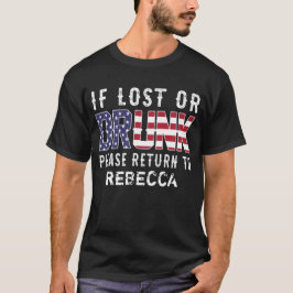 Borttappad eller Drunk-Personlig T Shirt