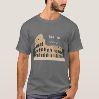 Borttappad för romer - Colosseum Design T Shirt