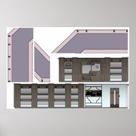 Borttappad Frakt Hallway Poster