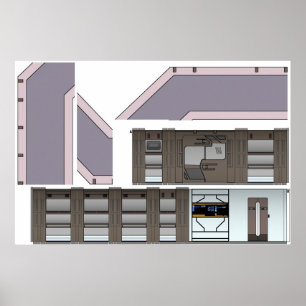 Borttappad Frakt Hallway Poster