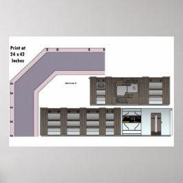 Borttappad Frakt i Space Hallway Poster