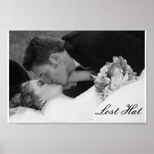 Borttappad hatt poster