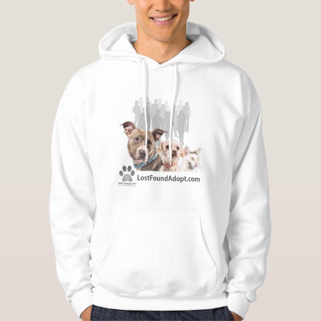 Borttappad~Hittade~Adopt - Hoodie (Framsida)