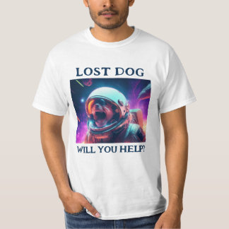Borttappad Hund Anpassade White T-Shirt