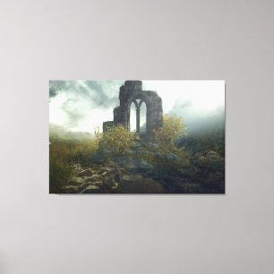 Borttappad i det antika landskapet Fantasy Canvastryck