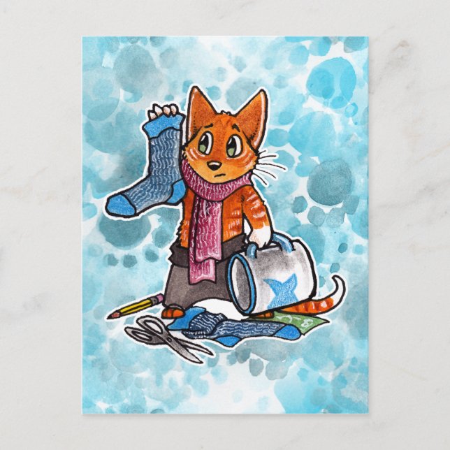 Borttappad i Ekwara T-shirt Vykort (Framsida)