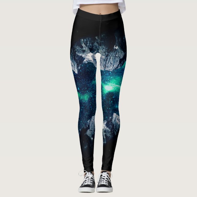 Borttappad i en värld av drömmar och berg leggings (Framsida)