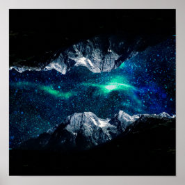 Borttappad i en värld av drömmar och berg poster