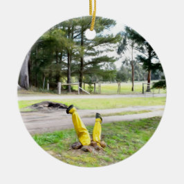 Borttappad i Garden igen Julgransprydnad Keramik