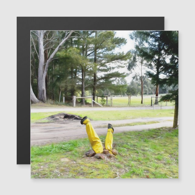 Borttappad i Garden igen Magnetiskt kort (Fram/baksida)