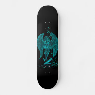 Borttappad i Kärlek, svart och grönt Mini Skateboard Bräda 18,5 Cm