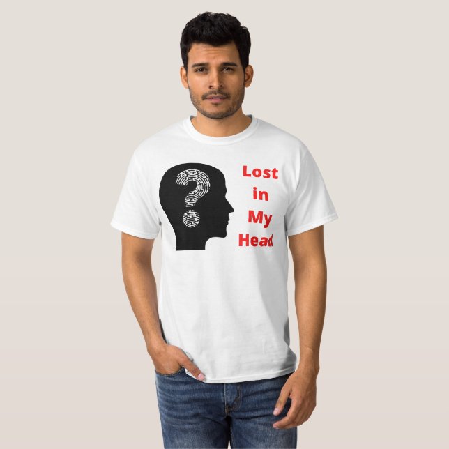 Borttappad i min mind Manar Värde-Shirt T Shirt (Hel framsida)