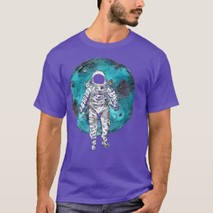 Borttappad i omloppsbana, flytande astronaut i rym t shirt