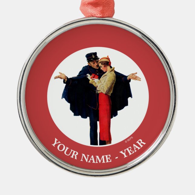 Borttappad i Paris Julgransprydnad Metall (Framsidan)