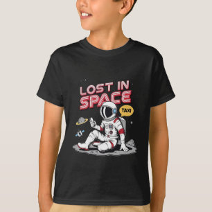 Borttappad i rymdastronaut t shirt