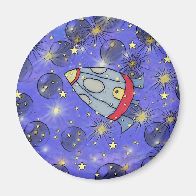 borttappad i rymden magnet (Framsidan)