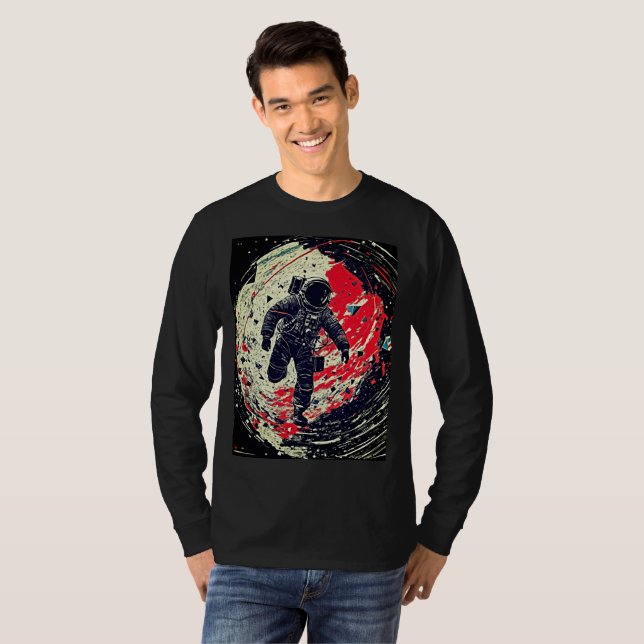 Borttappad i rymden t shirt (Hel framsida)