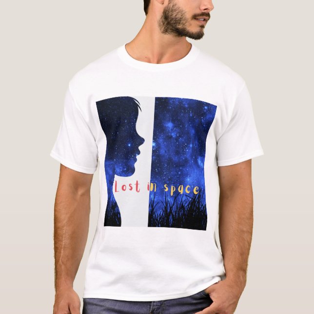 Borttappad i rymden t shirt (Framsida)