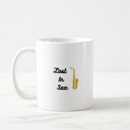 Borttappad i Sax med saxofon Kaffemugg