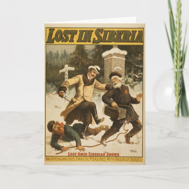 Borttappad i Sibirien, Circa 1898. Kort (Framsida)