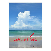 Borttappad i Sjölandskapet Sea Roligt Beach