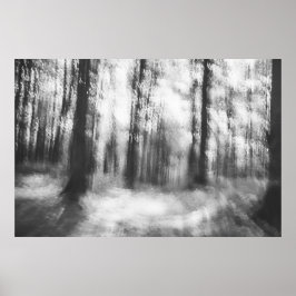 Borttappad i skogen - infrarött fotografi av abstr poster