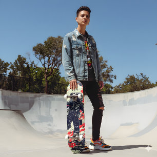 Borttappad i Space Skateboard: Retro Fantasy Art Mini Skateboard Bräda 18,5 Cm
