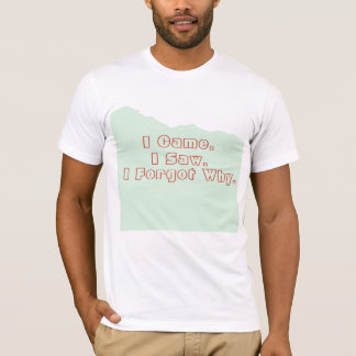 Borttappad i Stil - "Jag glömde varför" Lustigt T- T Shirt