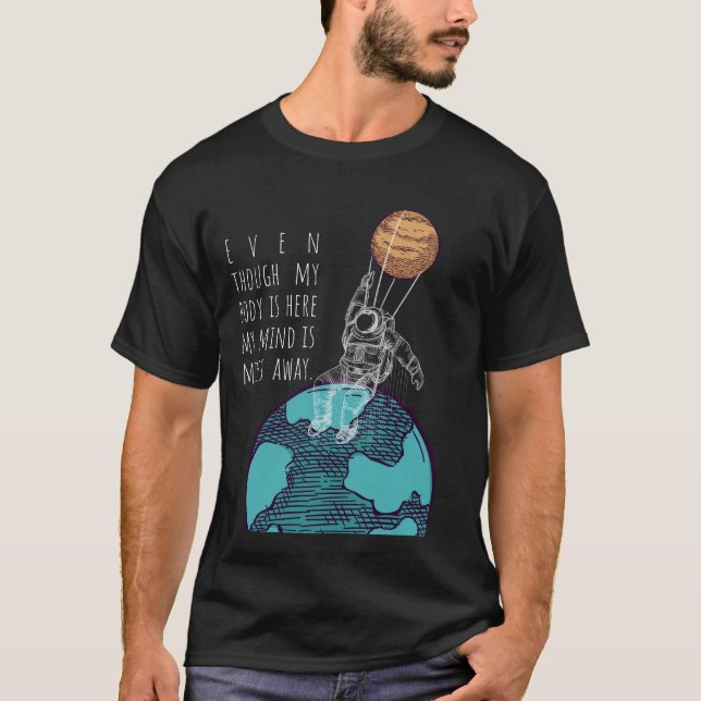 borttappad i tankar t shirt (Framsida)