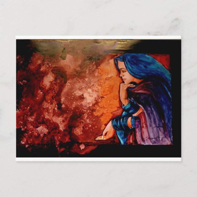 Borttappad i tanke vykort (Framsida)