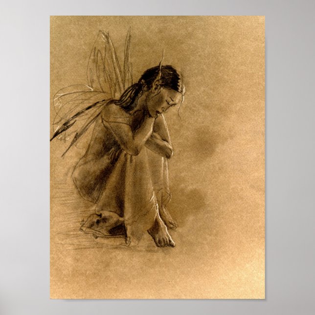 borttappad i tanken (brun papper version) poster (Framsidan)