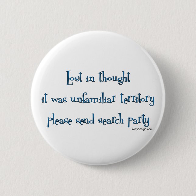 Borttappad i tanken knapp (Framsida)