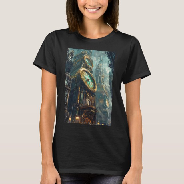 Borttappad i tid t shirt (Framsida)