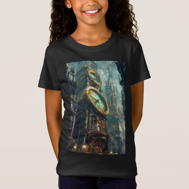 Borttappad i tid t shirt (Framsida)