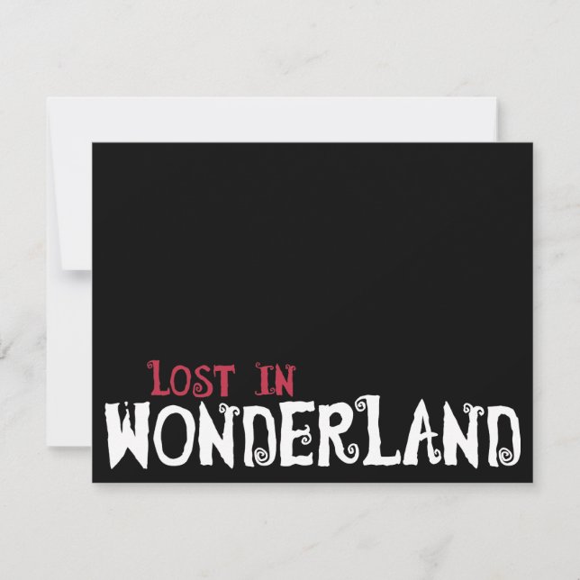 Borttappad i Wonderland (Framsida)