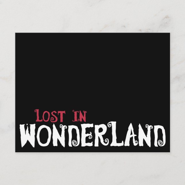 Borttappad i Wonderland (Framsida)
