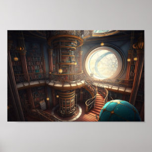 "Borttappad in Time": En Steampunk-inspirerad Bibl Poster