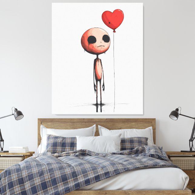 Borttappad Kärlek - Mörk Surreal Art Print Canvastryck (Insitu (sovrum))