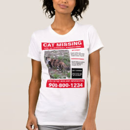 Borttappad Katt eller Hund tröja med foto och Inne