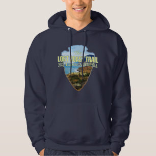 Borttappad Kusten-bana (pilspets) Hoodie