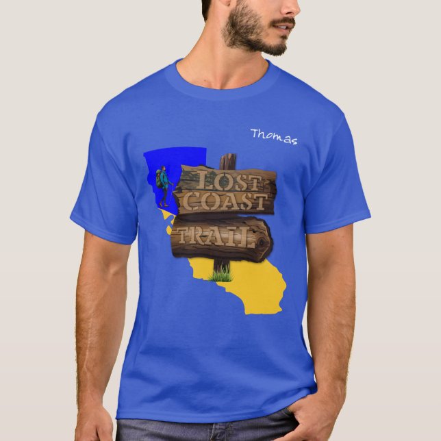 Borttappad Kusten Trail California T Shirt (Framsida)