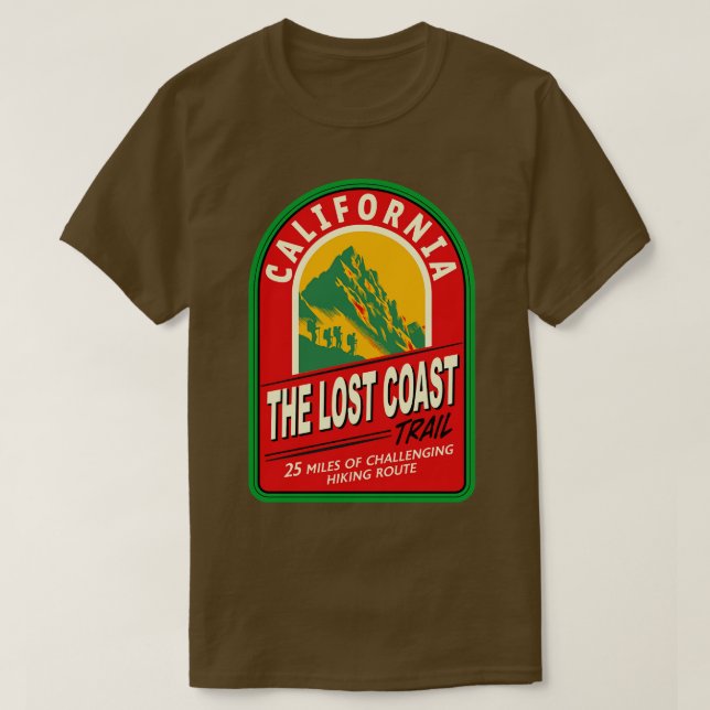 Borttappad Kusten Trail California TShirt T Shirt (Design framsida)
