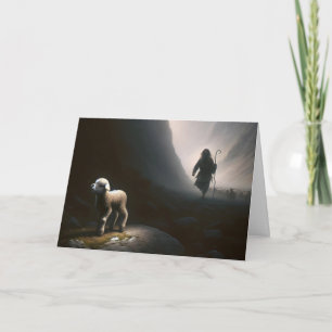 Borttappad Lamb och Shepherd Thinking Kort