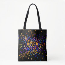 Borttappad Leopard on Black Tote Bag